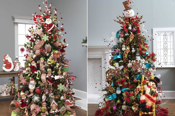 9 kiểu trang tr&iacute; c&acirc;y th&ocirc;ng Noel tuyệt đẹp! 7