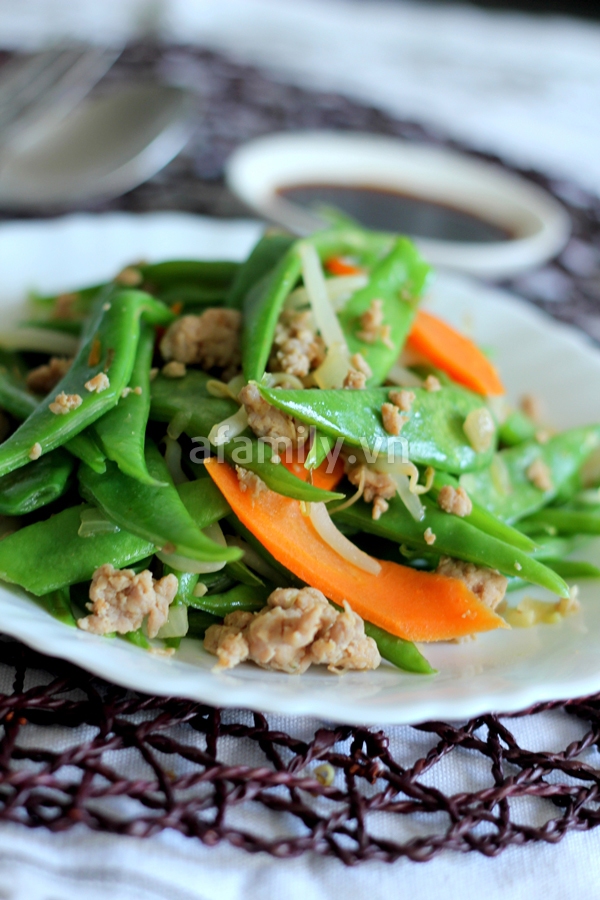 Thịt băm x&agrave;o đậu - giản dị m&agrave; ngon 14