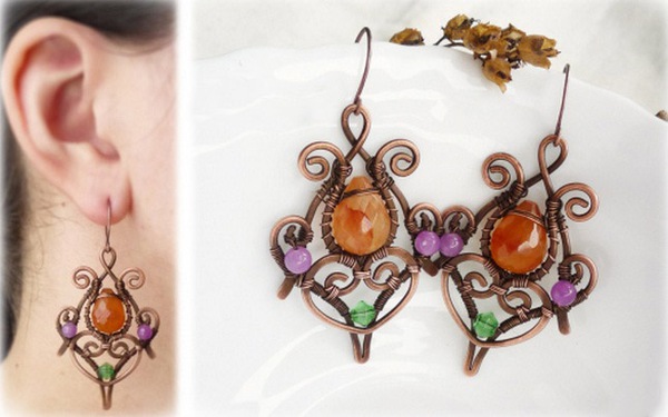 Tự chế khuy&ecirc;n tai vintage l&agrave;m điệu h&egrave; n&agrave;y 12