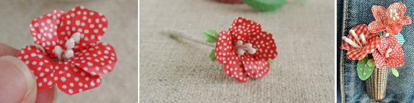 Học cách làm hoa vải đơn giản mà đẹp 11