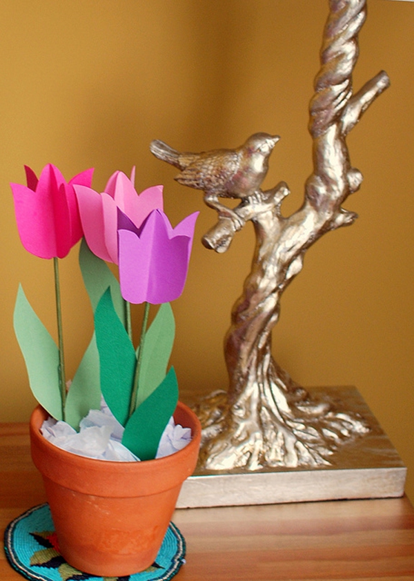 3 bước đơn giản làm hoa tulip giấy rực rỡ 1