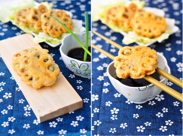 Củ sen kẹp t&ocirc;m thịt chi&ecirc;n gi&ograve;n lạ miệng ngon cơm 19