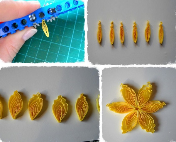 Tự làm thiệp nổi hoa thủy tiên quilling tuyệt đẹp 12