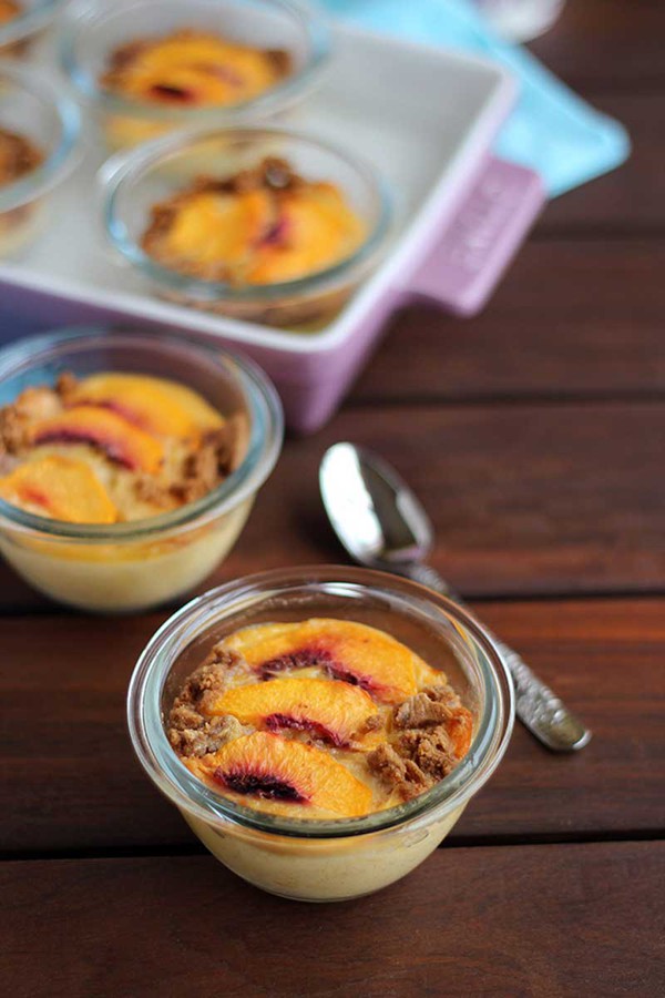 Pudding đào ngọt thơm phức hấp dẫn 1