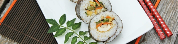 Dùng dưa chuột làm sushi nhanh mà ngon 15