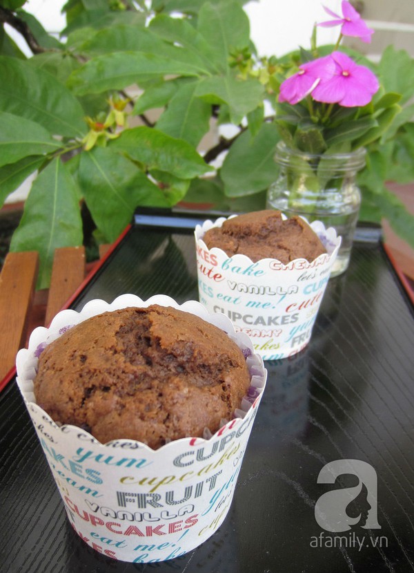 Mềm thơm món bánh muffin cà phê chocolate 17