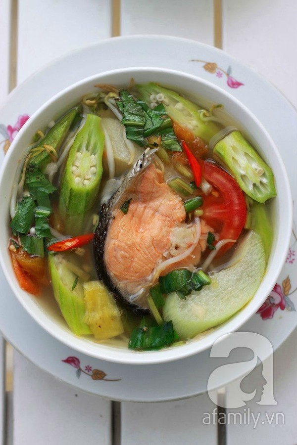 Canh chua đầu cá hồi ngon bổ rẻ cho cả nhà 14