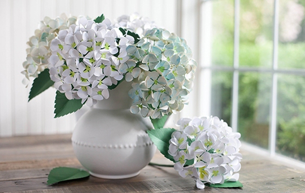 Cách làm hoa cẩm tú cầu giấy đẹp y như hoa thật
