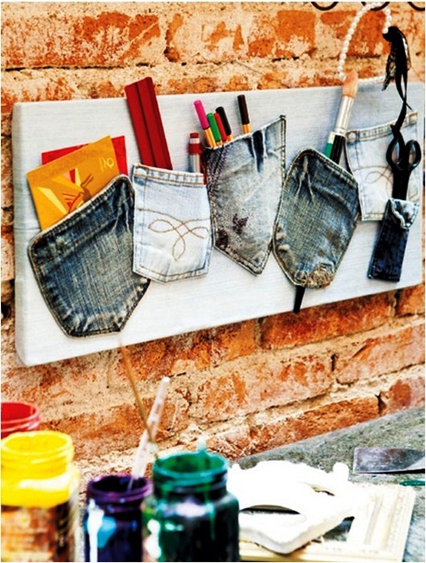 3 ý tưởng tái chế quần Jeans cũ thành những món đồ hữu ích 31