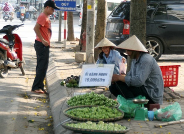 Chợ hoa quả khổng lồ trên vỉa hè Hà Nội  7