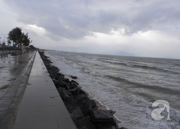 Đà Nẵng: Trời mưa to, gió mạnh, đường xá vắng vẻ 17
