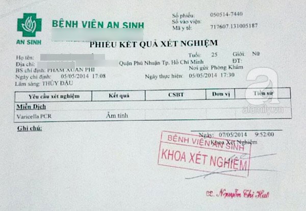 Bệnh viện An Sinh bị tố xét nghiệm sai để 