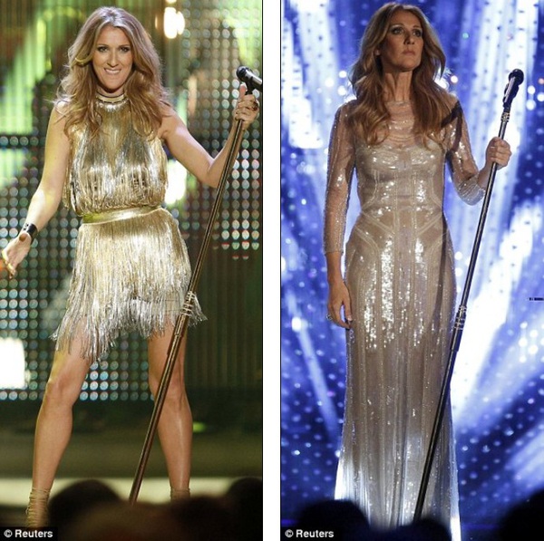 Celine Dion thay 3 bộ váy lộng lẫy trong 1 tối 3