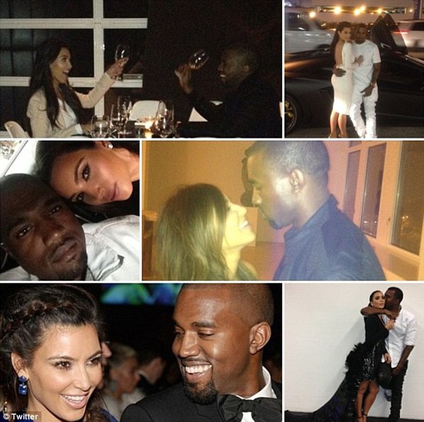 Kim Kardashian khoe ảnh sinh nhật hạnh ph&uacute;c của bạn trai 1