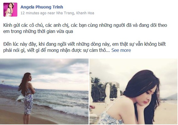 Angela Phương Trinh cảm thấy 