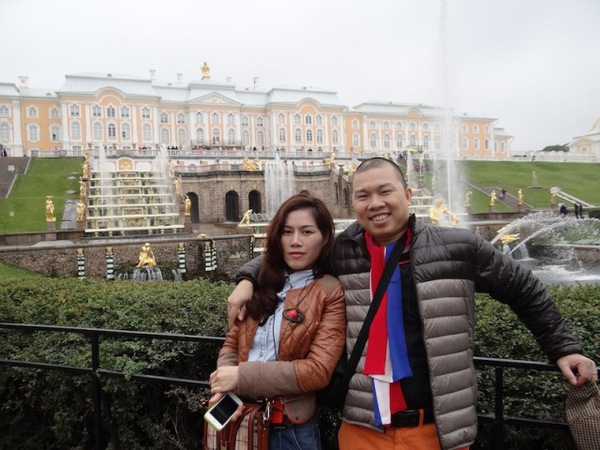 Hải Anh cùng vợ kỷ niệm tình yêu lãng mạn trên đất Nga 6
