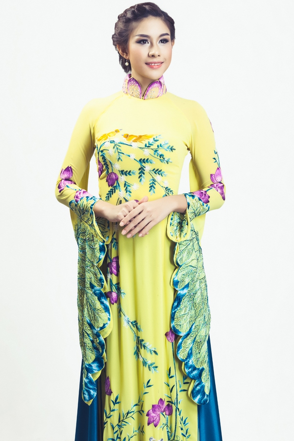 Tiết lộ trang phục áo dài Hương Trâm mang đi dự thi Hoa hậu Quốc tế 6