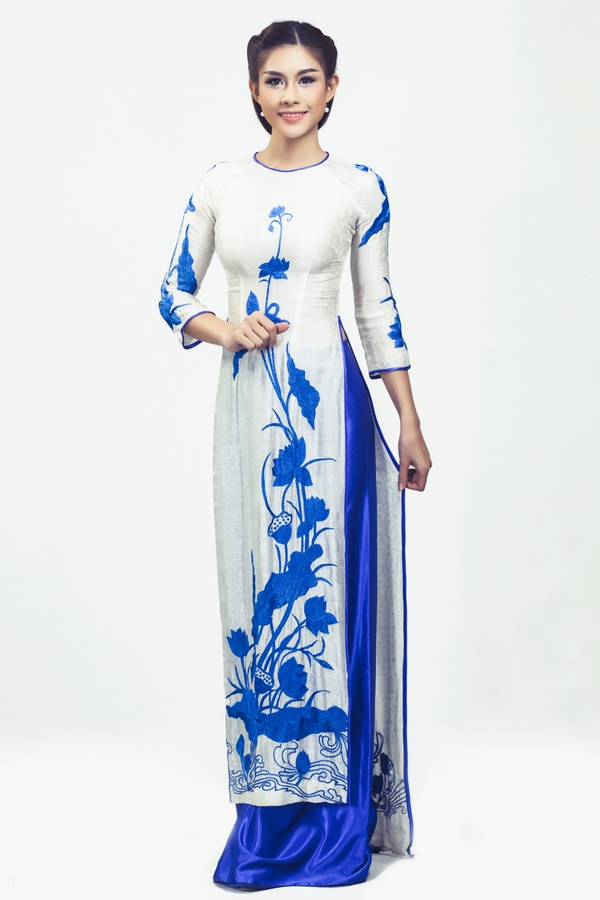 Tiết lộ trang phục áo dài Hương Trâm mang đi dự thi Hoa hậu Quốc tế 9