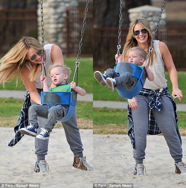 Hilary Duff đưa con trai đi chơi sau tuyên bố ly hôn 3