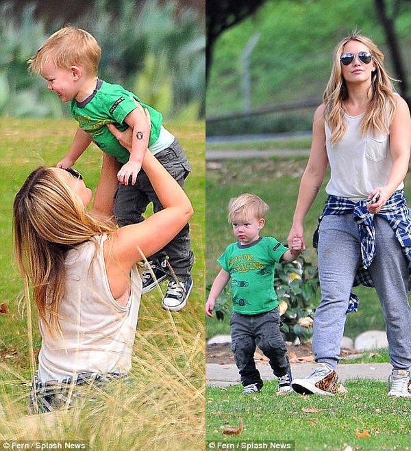 Hilary Duff đưa con trai đi chơi sau tuyên bố ly hôn 5