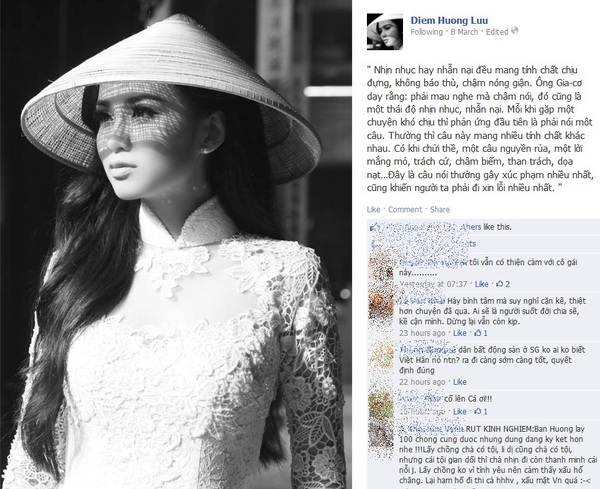 Hoa hậu Diễm Hương cố gắng nhẫn nhịn sau lệnh cấm diễn 1