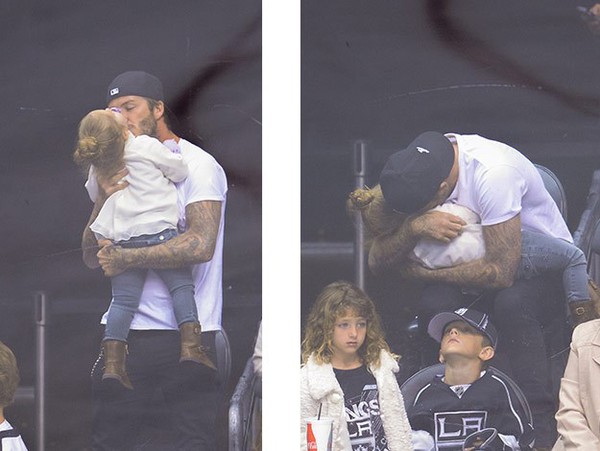 Ngắm khoảnh khắc Beckham và con gái Harper hôn nhau đầy tình cảm 6