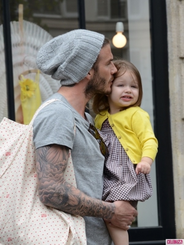 Ngắm khoảnh khắc Beckham và con gái Harper hôn nhau đầy tình cảm 10