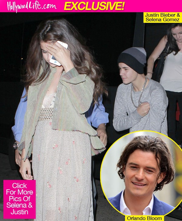 Justin Bieber ghen vì Selena Gomez tán tỉnh Orlando Bloom 1