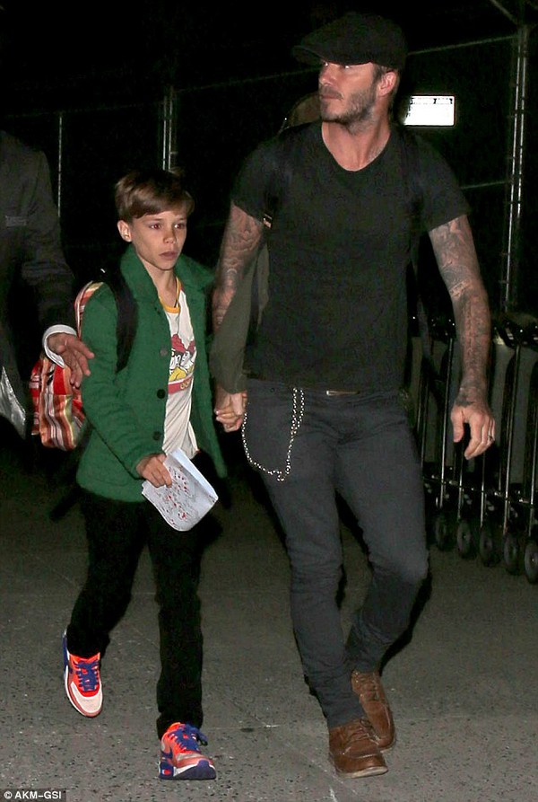 David Beckham háo hức gặp vợ con ở Los Angeles 4