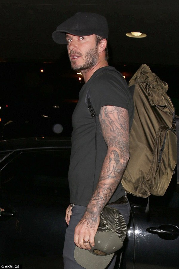 David Beckham háo hức gặp vợ con ở Los Angeles 6