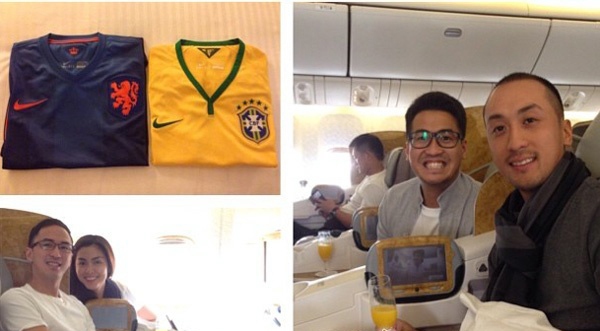 Vợ chồng Tăng Thanh Hà sang Brazil xem World Cup 4