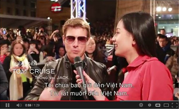 Clip: Tom Cruise gửi lời chào khán giả Việt Nam 2
