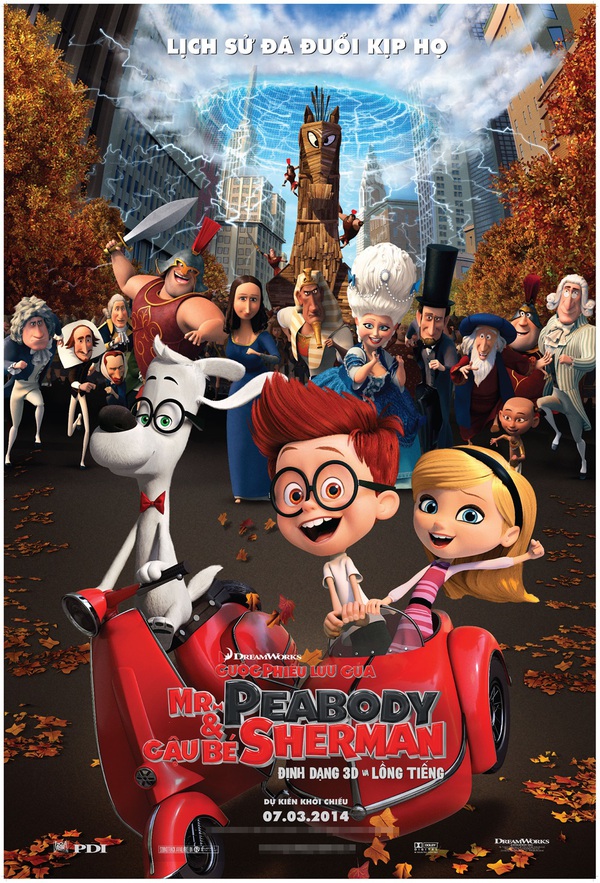 Hoạt hình "Mr. Peabody & Sherman" tung clip "chết cười" 1