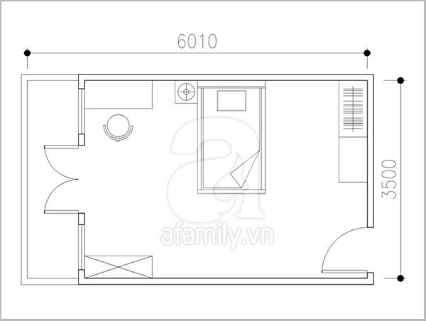 Tư vấn giúp mẹ cải tạo phòng ngủ ngăn nắp cho con trai 2