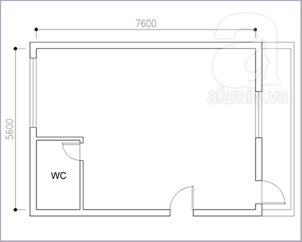 Tư vấn cải tạo lại căn hộ 42 mét vuông trong chung cư cũ 1