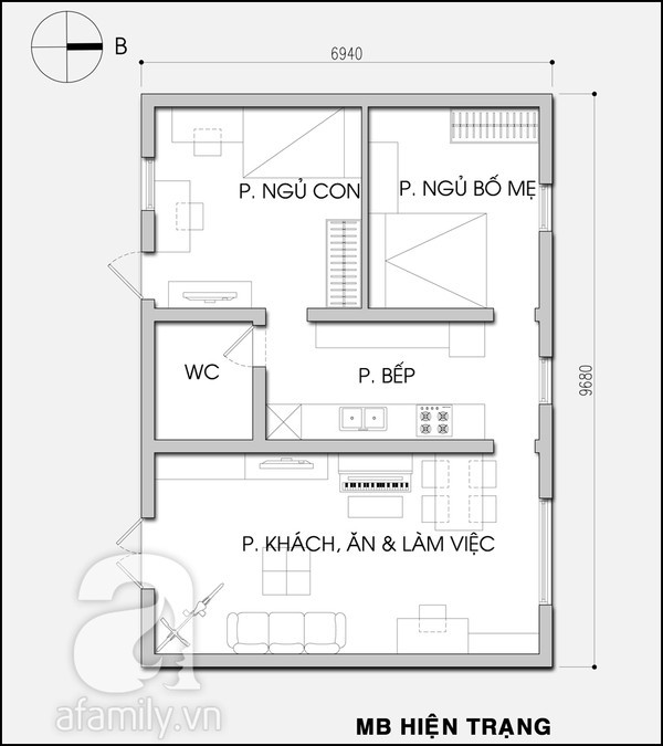 Tư vấn cải tạo nhà tập thể cũ ở Hà Nội 1