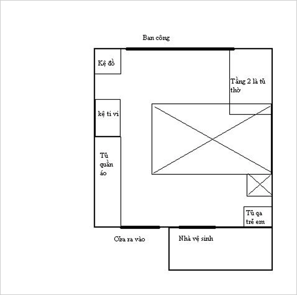 Tư vấn bài trí phòng ngủ 20m² cho gia đình có con nhỏ 1