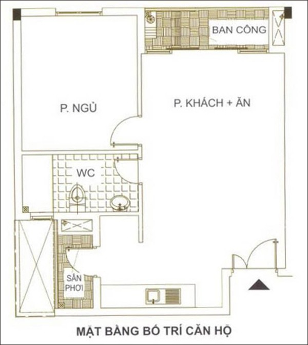 Tư vấn nâng cấp căn hộ 51m² từ 1 lên 2 phòng ngủ 1