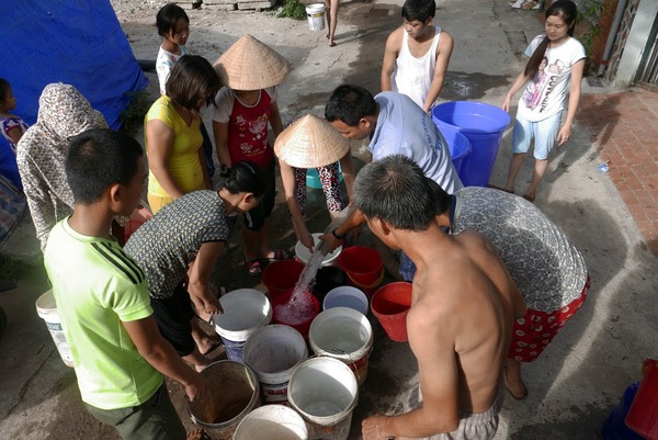 mất nước ở Hoàng Văn Thái