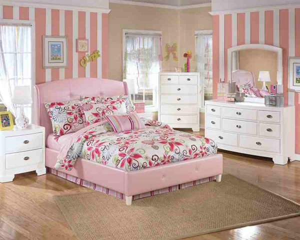 5 mẫu giường ngủ ngọt ngào cho cô nàng yêu màu hồng 1