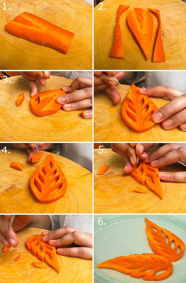 3 cách cắt tỉa cà rốt nhanh và đẹp 7