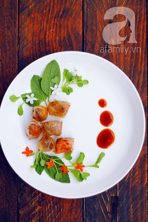 M&oacute;n ngon cuối tuần: Chả gi&ograve; ph&ocirc; mai 1