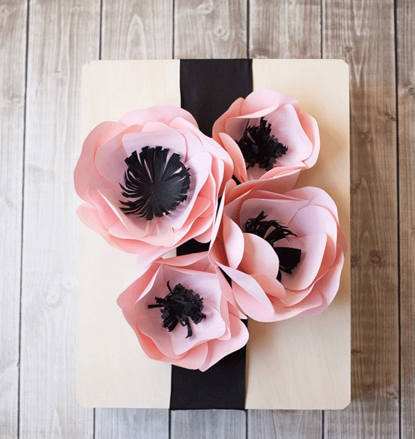 Trang trí hộp quà đẹp xinh với 3 cách làm hoa đơn giản 26
