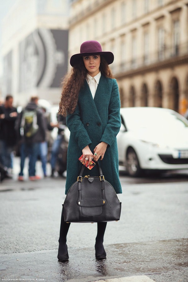 Ấm áp áo len với streetstyle thế giới 6