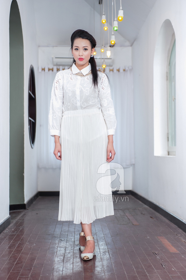 Thanh lịch đầu tuần cùng xu hướng white-on-white 7