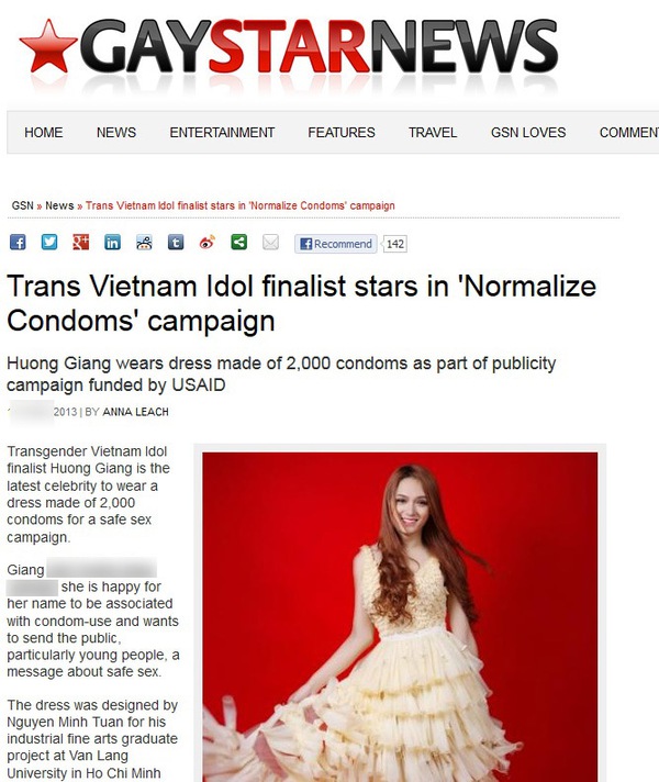 Hương Giang Idol lên báo đồng tính của Anh  1