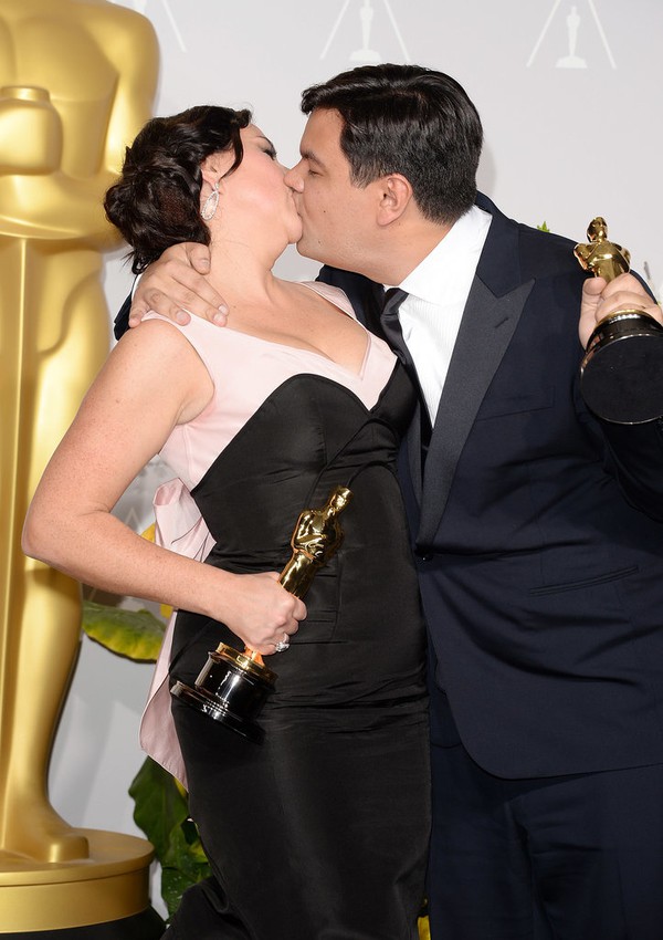 Những hình ảnh đẹp của sao trong phòng báo chí Oscar 2014 8