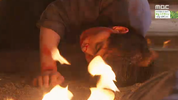 Lee Dong Wook bị đánh bất tỉnh giữa biển lửa 1