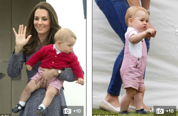 Bức ảnh dễ thương về bước đi đầu tiên của Hoàng tử bé nước Anh  2