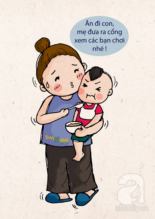 Bố mẹ Việt cho con ăn